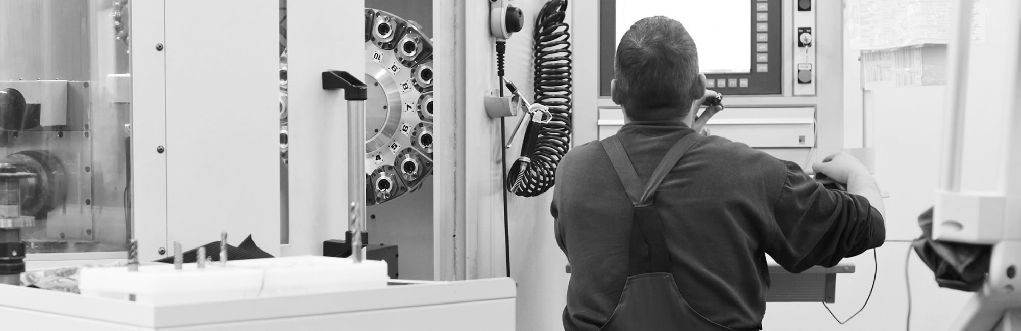 Technician performing preventive maintenance.